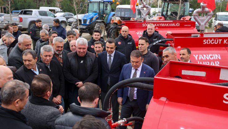 SÖĞÜT’TE KÖYLERE DESTEK: 15 ADET SU TANKERİ TESLİM EDİLDİ